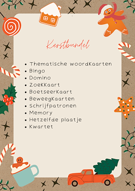 Lesmateriaal Kerstbundel - Basisbundel MET KERSTMAN van auteur MiaenCo slide 2
