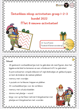 Lesmateriaal Sinterklaas inloop activiteiten groep 1-2-3 van auteur JufJoyceKuenen slide 2