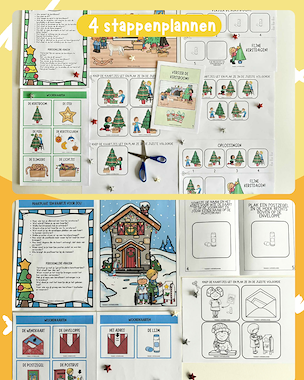 Lesmateriaal Kerst stappenplannen (4x chronologisch ordenen) van auteur Tinnekes ontdekbundels slide 4