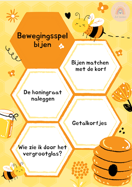 Lesmateriaal Bewegingsspelletjes bijtjes van auteur Kleuterjuf Amber