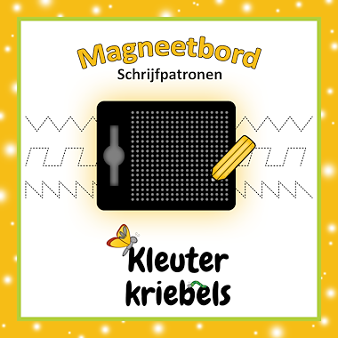 Lesmateriaal MAGNEETBORD: SCHRIJFPATRONEN van auteur Kleuter Kriebels