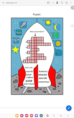 Lesmateriaal Thema ruimte werkboekje groep3 van auteur Juf Monique slide 3