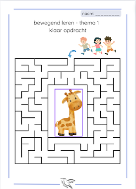 Lesmateriaal bewegend leren, thema 1 lijn 3 van auteur Juf Kitty B slide 3