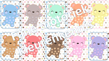 Lesmateriaal mijn lieve knuffelbeer - memory - fijne motoriek - en meer van auteur Little Play Friends slide 2