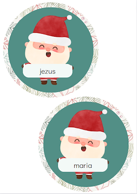 Lesmateriaal Woorden maken thema kerstmis van auteur Kleuterjuf_floor slide 2