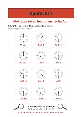 Lesmateriaal Time is up! (Escaperoom kloklezen) van auteur Juf Tessa deelt slide 3