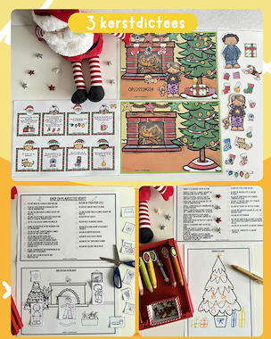 Lesmateriaal Kerstdictees + verhaal begrijpend luisteren van auteur Tinnekes ontdekbundels slide 1