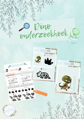 Lesmateriaal Dino onderzoekhoek van auteur Juf Anke