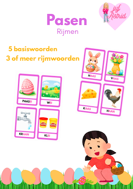 Lesmateriaal Pasen Rijmen  van auteur Juf_Astrid