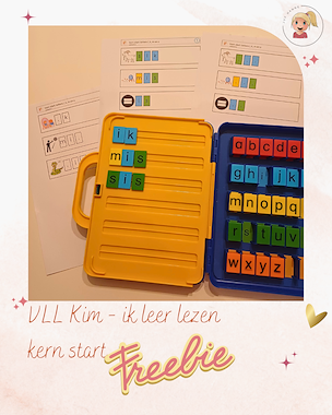 Lesmateriaal VLL Kim - kern start - ik leer lezen van auteur Juf Hanne_ slide 2