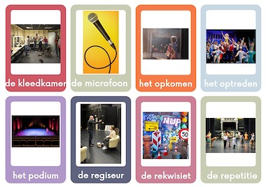 Lesmateriaal Woordkaarten thema Theater van auteur Onderwijsassistent Dianne