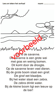 Lesmateriaal Thema wilde dieren / safari van auteur juf tallie slide 3