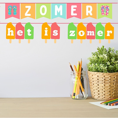 Lesmateriaal Posters en slingers thema zomer van auteur Logopedie Ideetjes slide 3