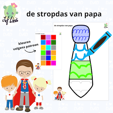 Lesmateriaal de stropdas van papa van auteur juf Linde