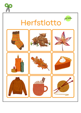 Lesmateriaal Herfstlotto van auteur Juf Nika slide 2