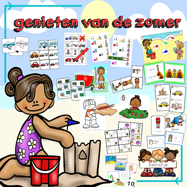 Lesmateriaal genieten van de zomer van auteur katrotje slide 1