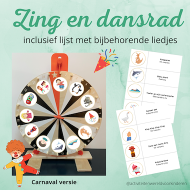 Lesmateriaal carnaval zing en dans rad van auteur Nanny Melissa