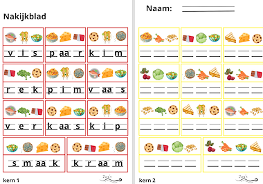 Lesmateriaal Bewegen leren: kraak de code thema eten en drinken.  van auteur Juf ilona slide 2