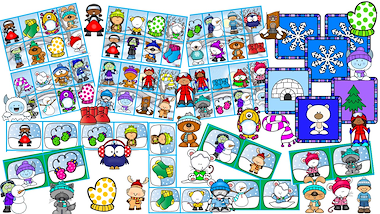Lesmateriaal spelbundel thema winter van auteur Little Play Friends slide 2