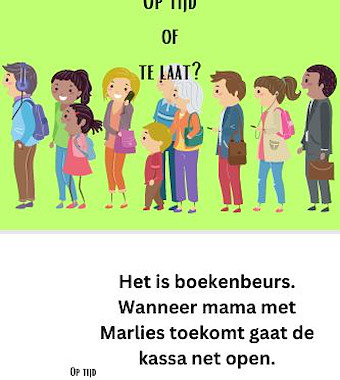 Lesmateriaal Praatprenten te laat of op tijd van auteur Jeti Creations slide 2