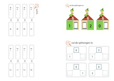 Lesmateriaal Oefenboekje rekenen tot 6 van auteur Juf Tine slide 3
