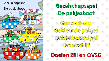 Lesmateriaal gezelschapsspel - de pakjesboot van auteur Little Play Friends slide 2