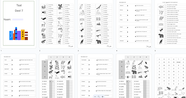 Lesmateriaal Extra werkboekje taal deel 7 (eind groep 3 of begin groep 4) van auteur Juf ilona slide 2
