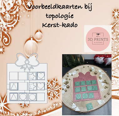 Lesmateriaal topologie Kerst-kado van auteur juf Carine slide 1