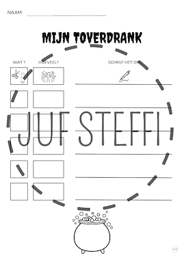 Lesmateriaal opdracht schrijfhoek - halloween  van auteur Juf Steffi slide 3