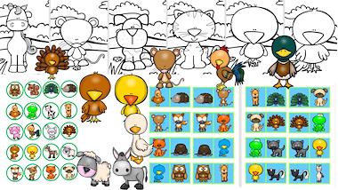 Lesmateriaal kentekens - symbolen dieren, klaswerking, spelbundel van auteur Little Play Friends slide 4