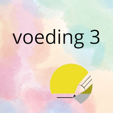 Lesmateriaal AN - de voeding (deel 3) - spel 5: woorden schrijven/stempel van auteur Peggy Van Rompaey