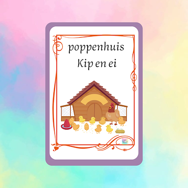 Lesmateriaal Poppenhuis aldi thema kip en ei van auteur kleuterwereldjes van roxillien