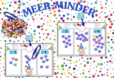 Lesmateriaal Thema carnaval: meer/minder van auteur Juf Katy