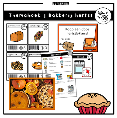 Lesmateriaal Themahoek | Bakkerij herfst  van auteur Juf Shanna slide 2