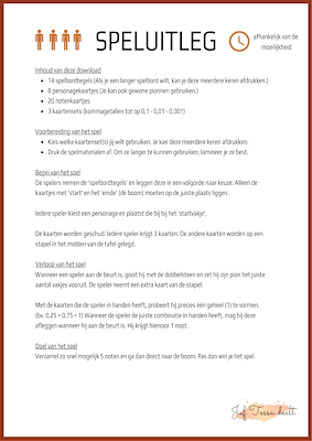 Lesmateriaal Het eekhoorntjesspel - kommagetallen van auteur Juf Tessa deelt slide 2