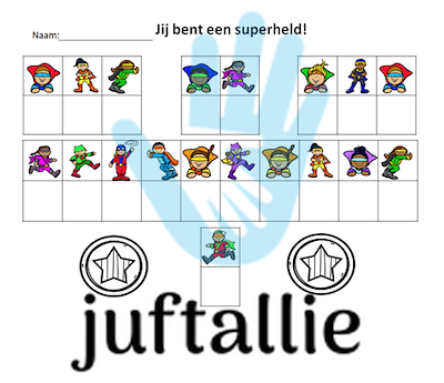 Lesmateriaal Speurtocht superhelden en extra werkblad en kleurplaat van auteur juf tallie slide 3