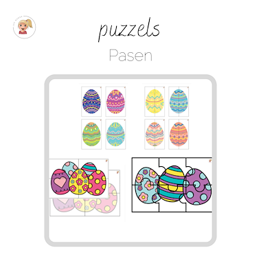 Lesmateriaal Pasen - puzzels van auteur Juf Hanne_