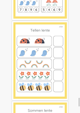 Lesmateriaal Bundel lente groep 1/2 van auteur Jufjas slide 3