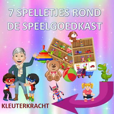 Lesmateriaal Een speelgoedkast met 7 leuke spelletjes  van auteur Kleuterkracht