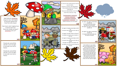 Lesmateriaal Mega muzikale bundel thema herfst van auteur Little Play Friends slide 3