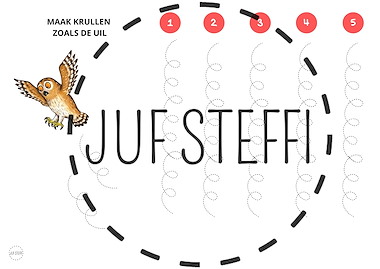 Lesmateriaal schrijfhoek schrijfpatronen - de Gruffalo van auteur Juf Steffi slide 2