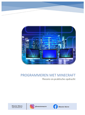 Lesmateriaal Programmeren met Mincraft van auteur Meester Warre