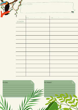 Lesmateriaal Teacher planner / agenda Jungle van auteur Superleerkracht slide 3
