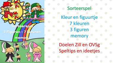 Lesmateriaal circus en carnaval - sorteerspel kleuren  van auteur Little Play Friends