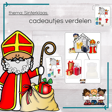 Lesmateriaal cadeautjes verdelen van auteur katrotje