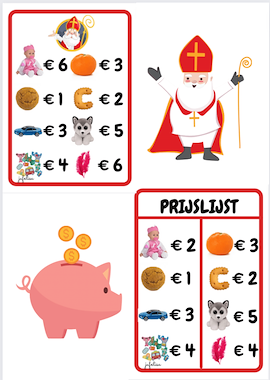 Lesmateriaal Sint - prijslijst van auteur Jufxlisa slide 1