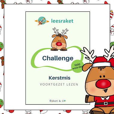 Lesmateriaal Leeschallenge Kerst AVI M4-M5 van auteur Raket en Co slide 1