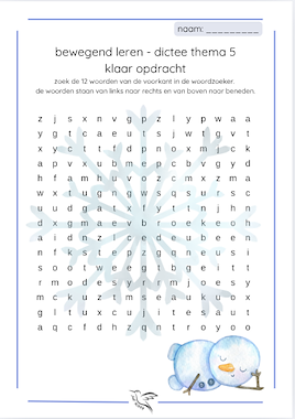 Lesmateriaal lijn 3 thema 5 - visueel dictee 1 van auteur Juf Kitty B slide 3