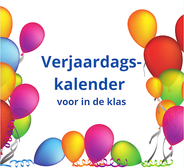 Lesmateriaal Verjaardagskalender - maanden van het jaar van auteur Tine Bols
