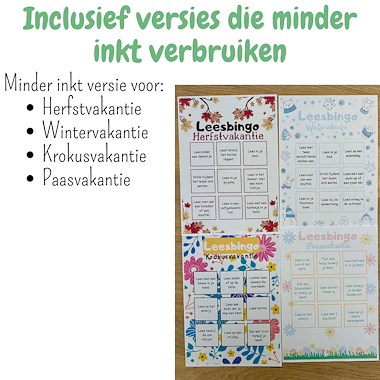 Lesmateriaal Leesbingo set schoolvakanties | leesbucketlist leesspel van auteur My Teacher Shares slide 4